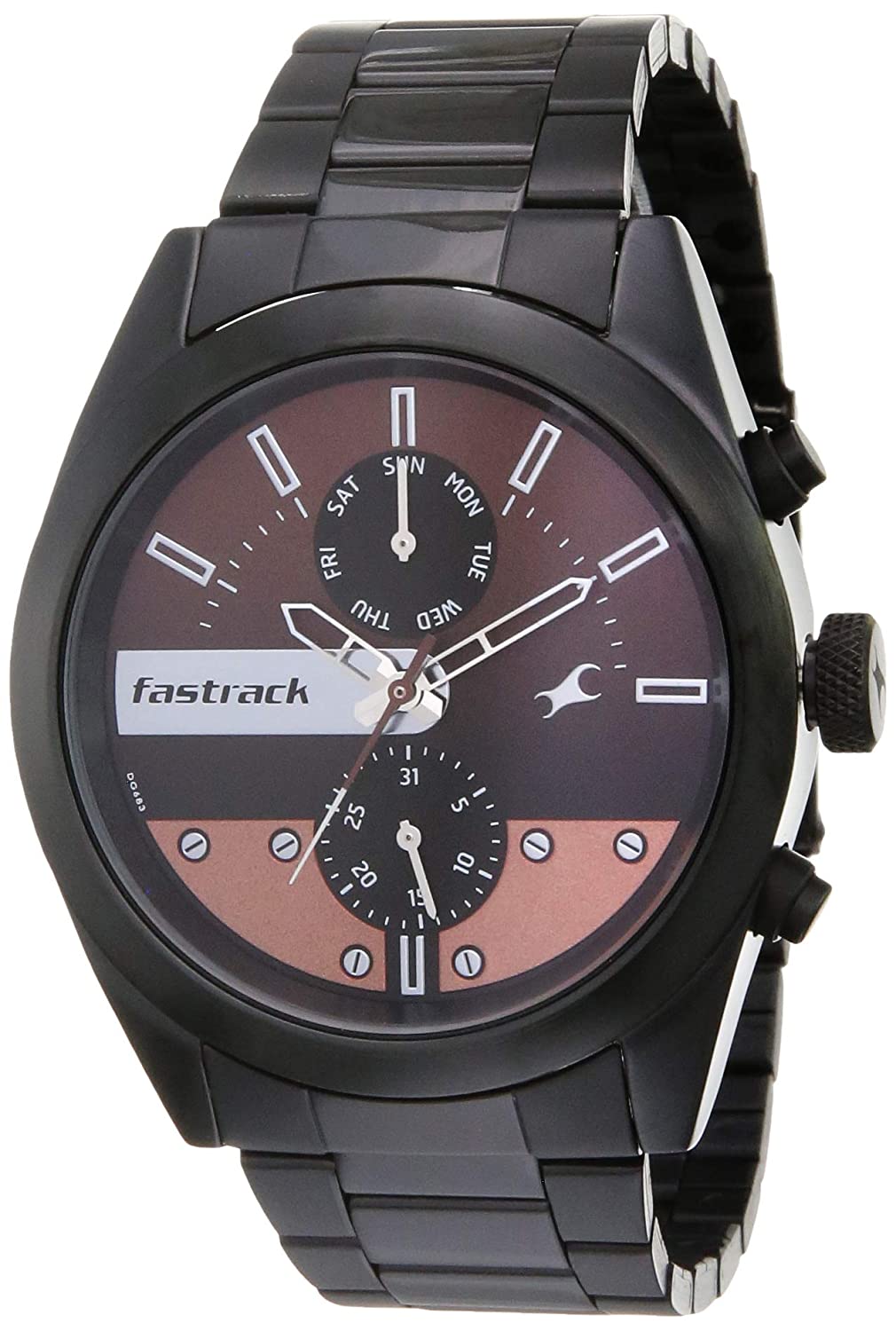 Fastrack Analog Brown Dial Mens Watch