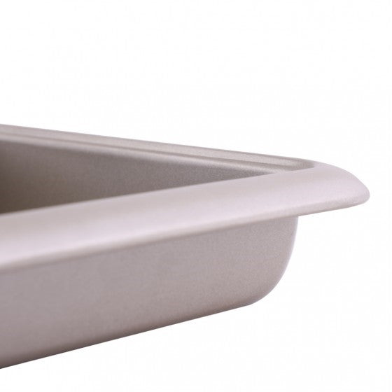 Royalford Steel 8 Inch Square Cake Pan Black 24x24x5cm