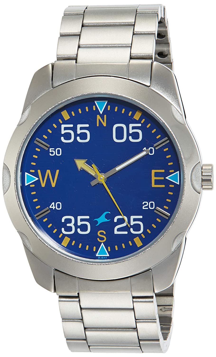 Fastrack Road Trip Analog Blue Men's Watch 3123SM06 | Stainless Steel | Mesh Strap | Water-Resistant | Minimal | Quartz Movement | Lifestyle | Business | Scratch-resistant | Fashionable | Halabh.com
