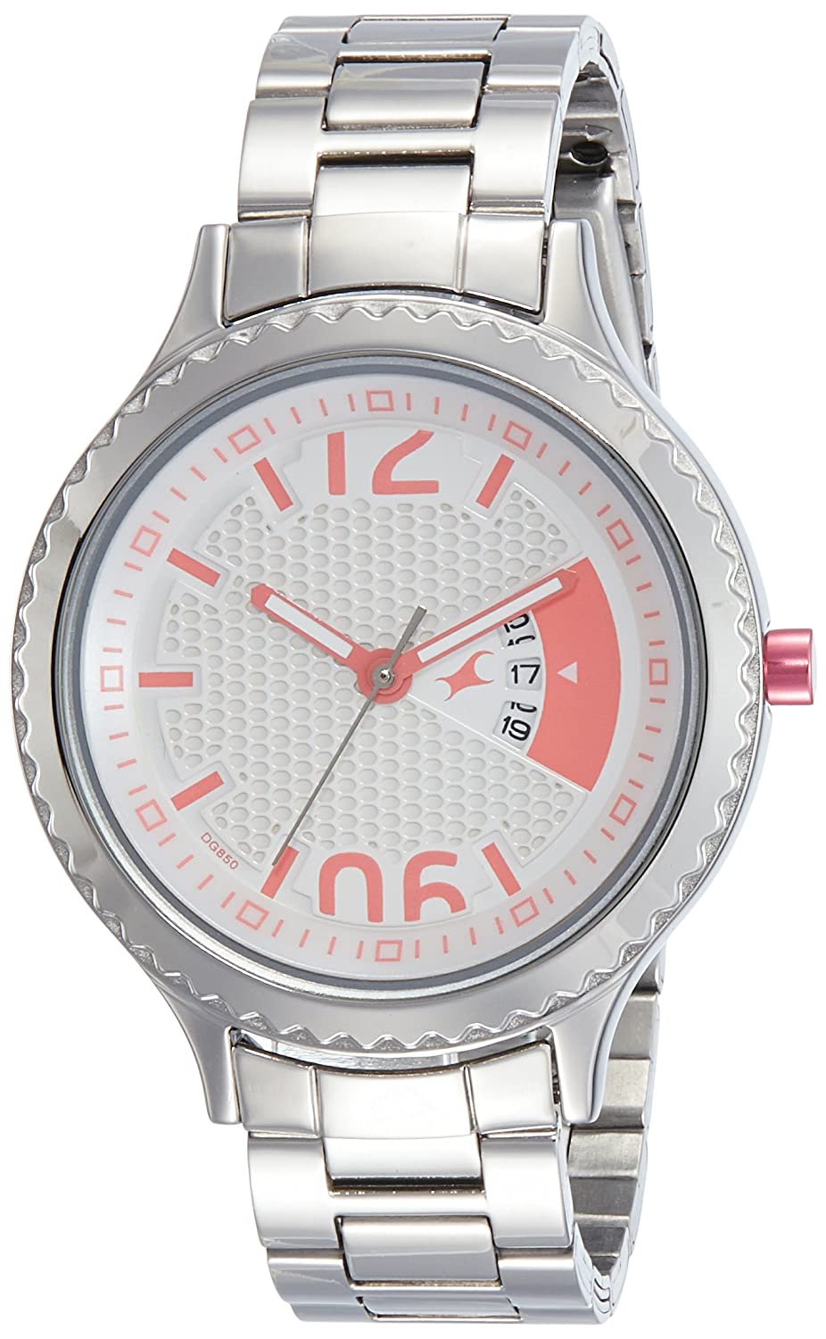 Fastrack Loopholes Analog Silver Dial Women's Watch 6168SM02