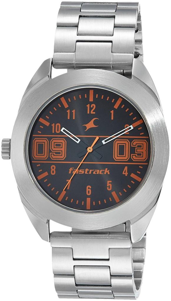 Fastrack Varsity Men's Watch 3175SM02 | Stainless Steel | Mesh Strap | Water-Resistant | Minimal | Quartz Movement | Lifestyle | Business | Scratch-resistant | Fashionable | Halabh.com