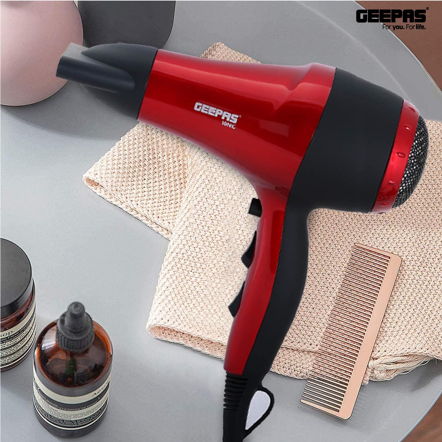 Geepas Hair Dryer Red & Black at Best Price in Bahrain - Halabh