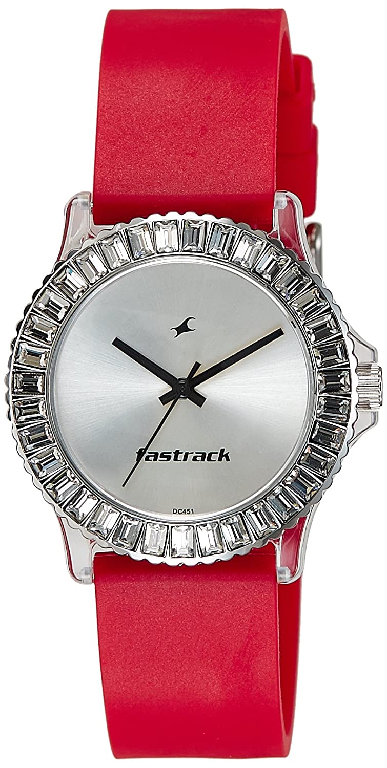 Fastrack Women's Analog Watch 9827PP08 | Resin | Water-Resistant | Minimal | Quartz Movement | Lifestyle| Business | Scratch-resistant | Fashionable | Halabh.com