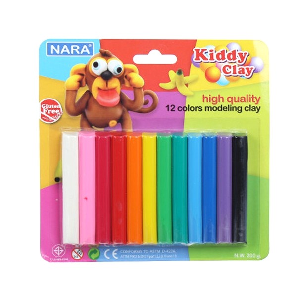 Kiddy Clay Modelling Clay Set 12S