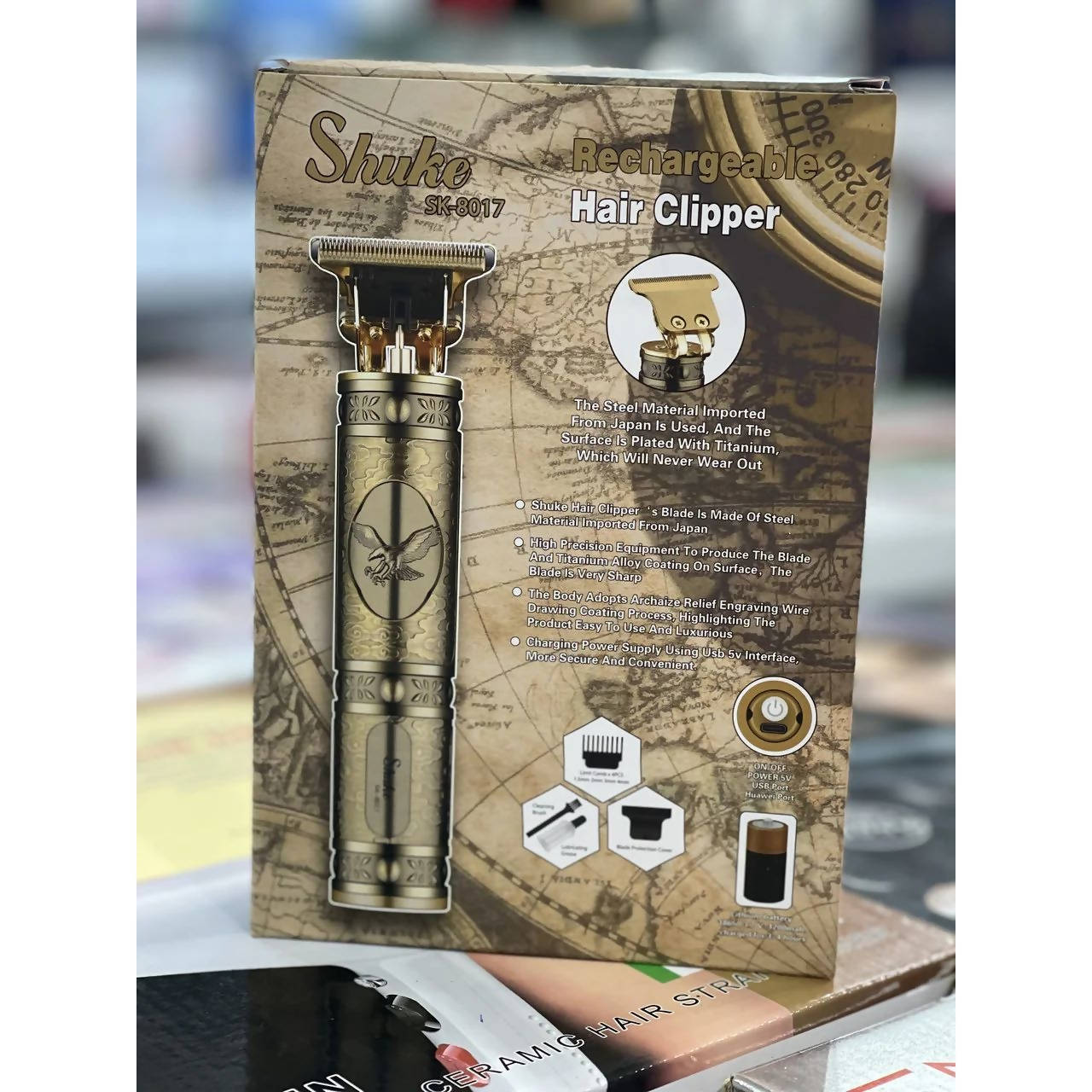 Shuke Professional T Blade Hair Clipper & Beard Trimmer - Halabh