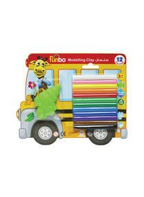 FUNBO Modelling Clay 100g 12 Colors 3D Mould  FO-MC-100-8+3D