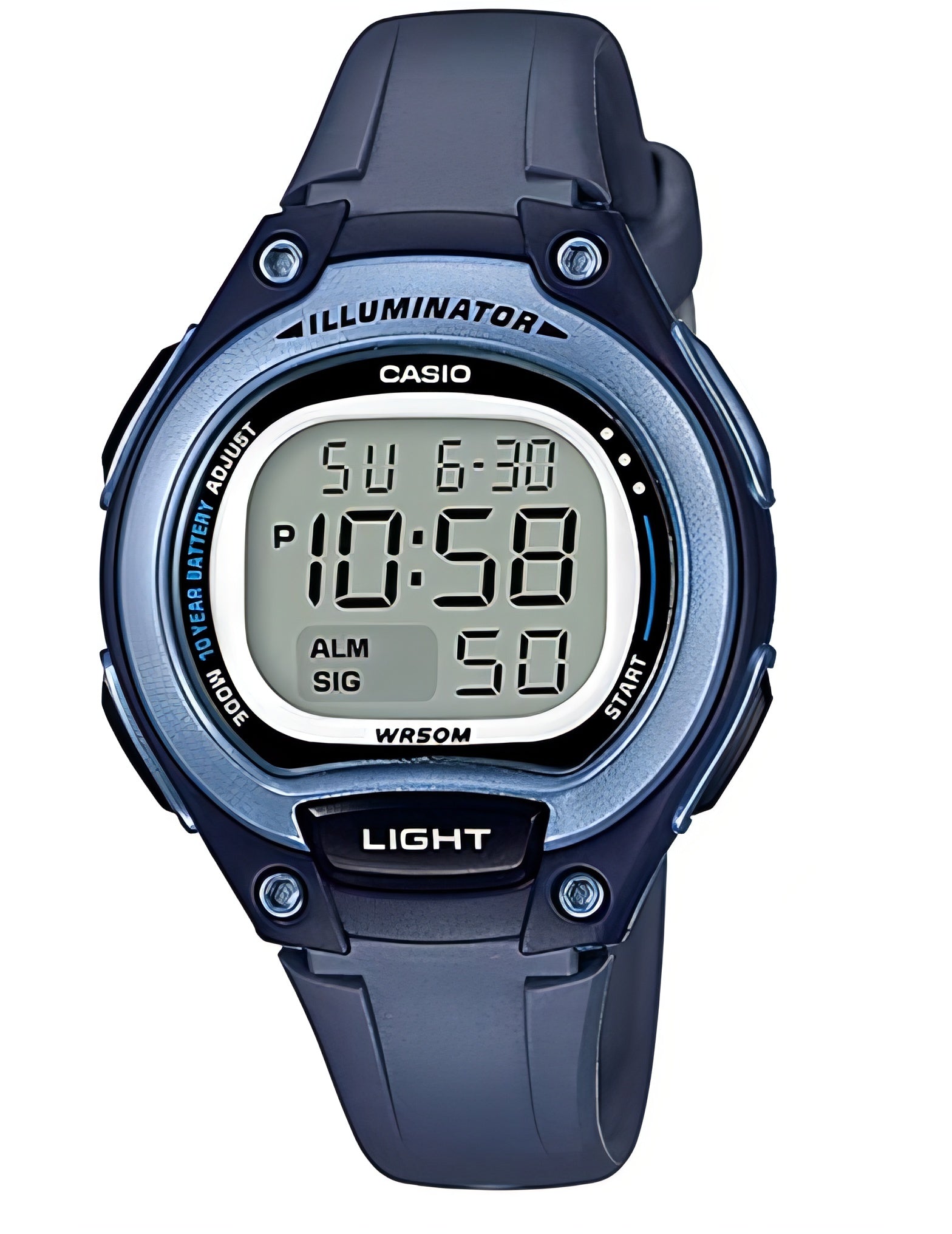 Casio Digital Ladies Watch LW-203-2AVDF | Resin | Water-Resistant | Minimal | Quartz Movement | Lifestyle| Business | Scratch-resistant | Fashionable | Halabh.com