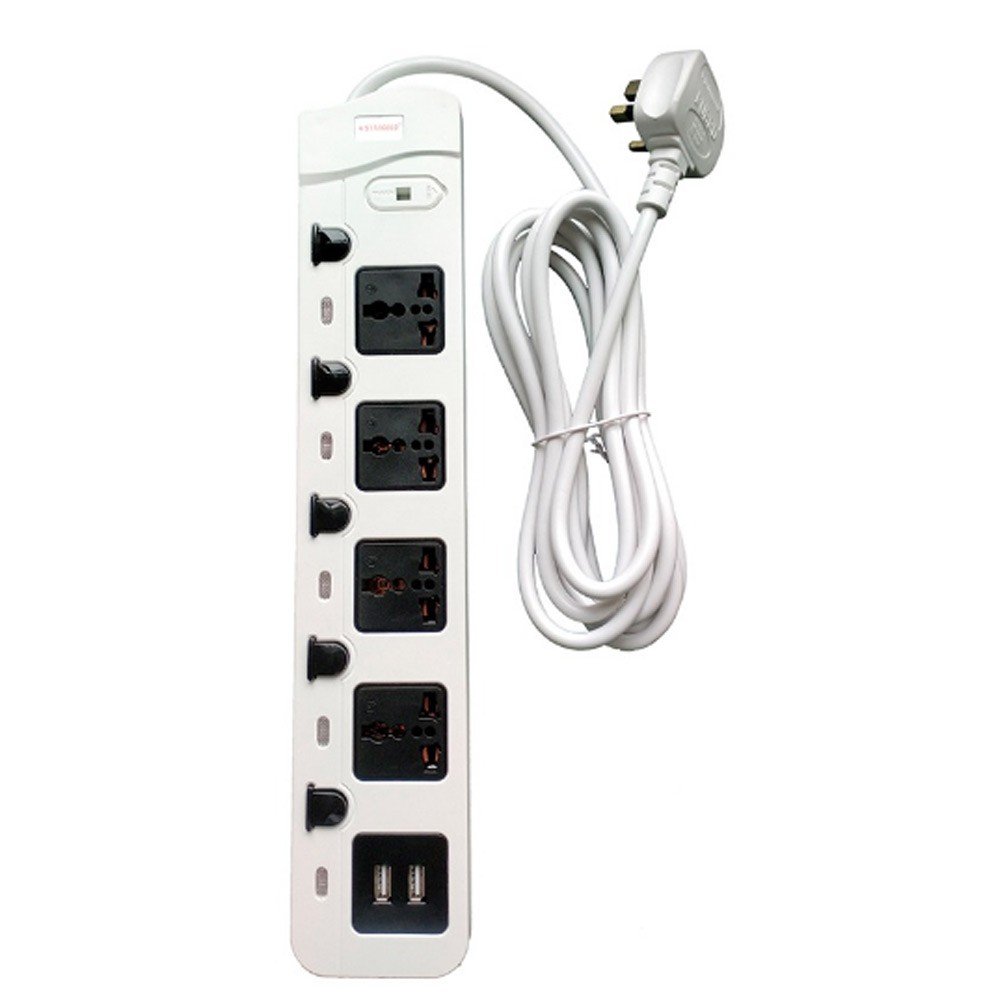 Star Gold 4Way Socket With Usb 3M | Outlet | USB | Extension Cord | Electronics | Home Improvement | Technology | Convenience | Protection | Versatility | Halabh.com