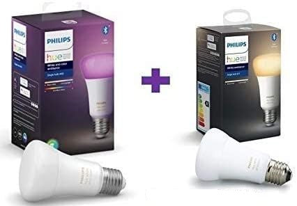 Philips Hue White And Color Ambiance Bulb + White Ambiance Bulb