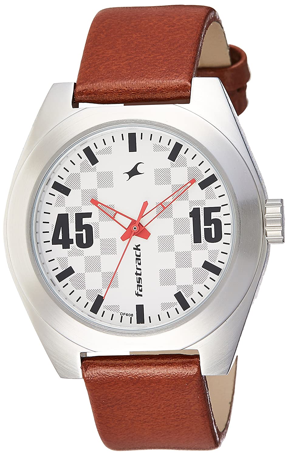 Fastrack Analog Men's Watch 3110SL01 | Leather Band | Water-Resistant | Quartz Movement | Classic Style | Fashionable | Durable | Affordable | Halabh.com