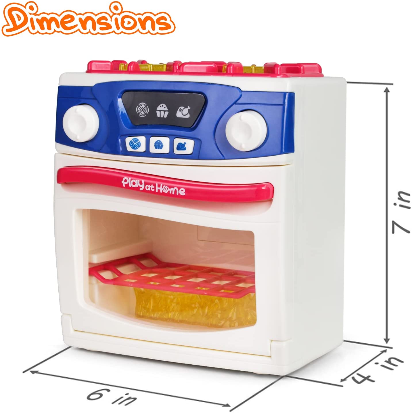Play at Home Oven Toy With Light and On Function 3+