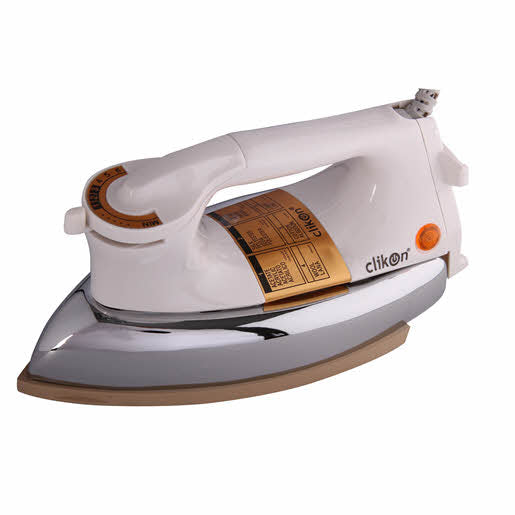 Clikon Hi Heavy Electric Iron 1200watts | reliable performance | lightweight | variable steam settings | safety features | stylish | even heat distribution | Halabh.com