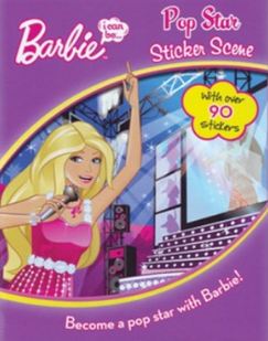 Barbie I Can Be Pop Star Sticker Scene