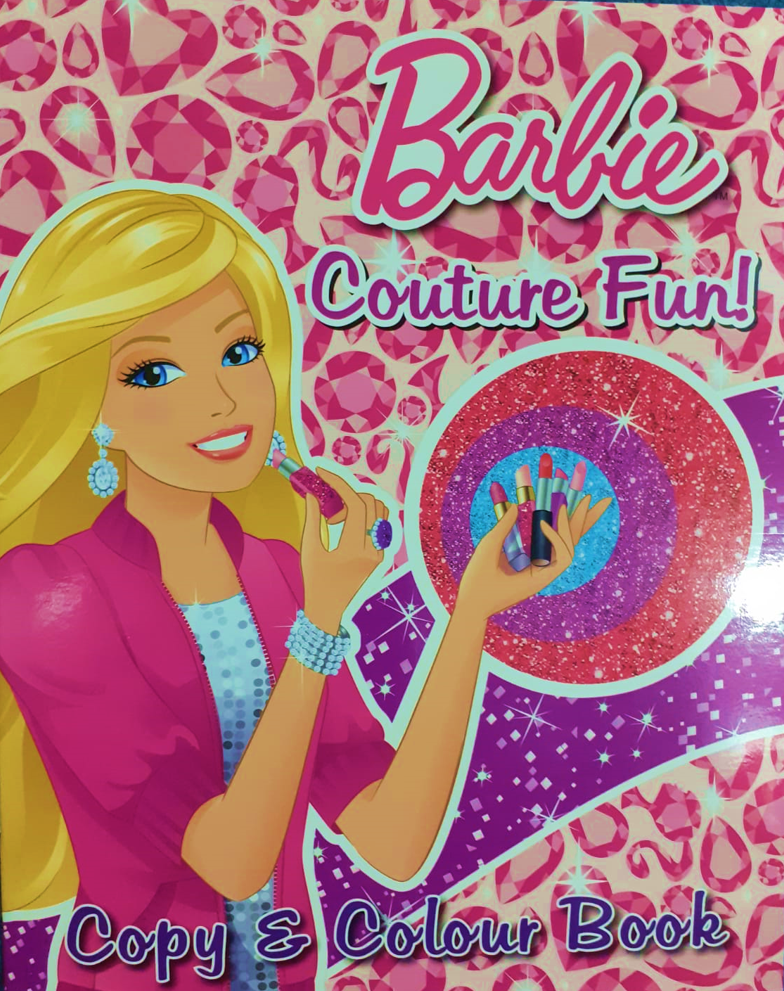 Barbie Couture Fun Copy & Color Book