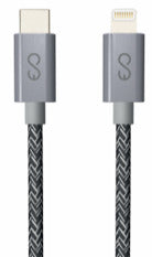 Epico Fabric Braided USB-C Lightning Cable 1.2m Space Grey