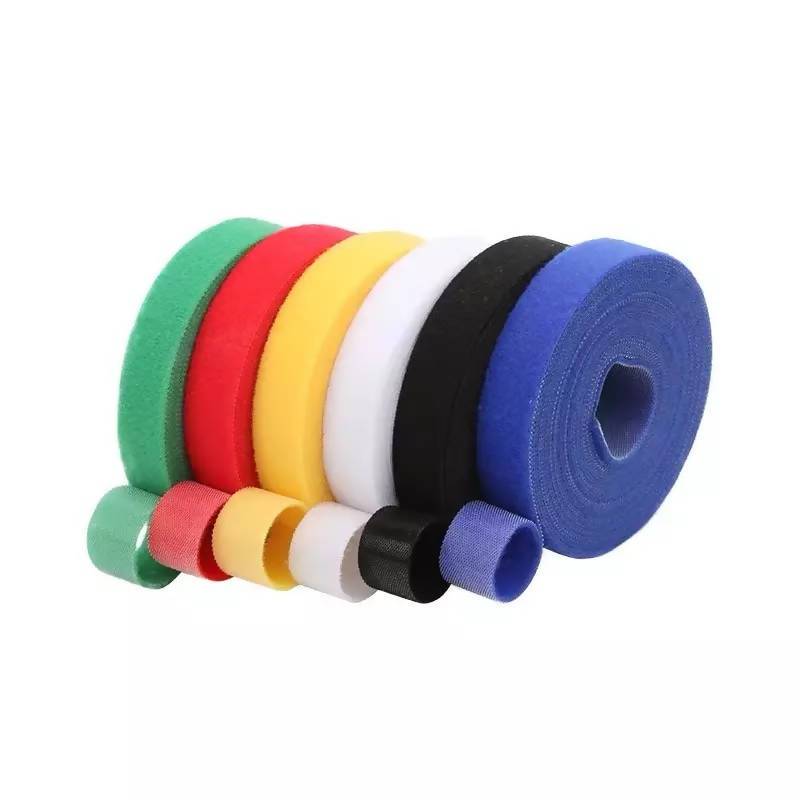 2cm*2M Plastic Nylon Cable Ties Manager Winder Cable Clip Ties Velcro Strap Ribbon Wire Strap Seals Office Desktop Management