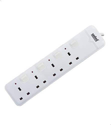 Sanford 4 Way Extension Socket With Overload | Outlet | USB | Extension Cord | Electronics | Home Improvement | Technology | Convenience | Protection | Versatility | Halabh.com