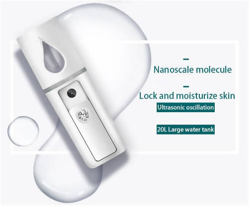 Facial Eye Care Ultrasonic Nano Sprayer Moisturizing Humidifier Mist Steam Steamer Relieve Eye Fatigue Beauty Tool USB Charging
