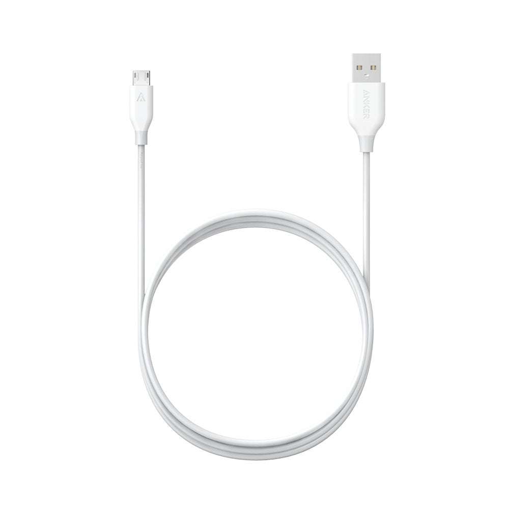 Anker Powerline + Micro USB Cable 6 FT White