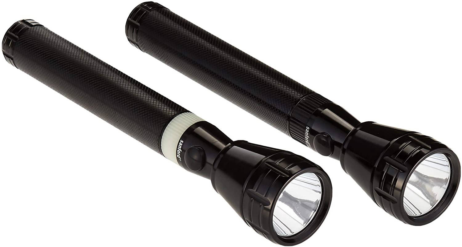 Sanford 2 in 1 Combo Rechargeable Led Flash Light Black