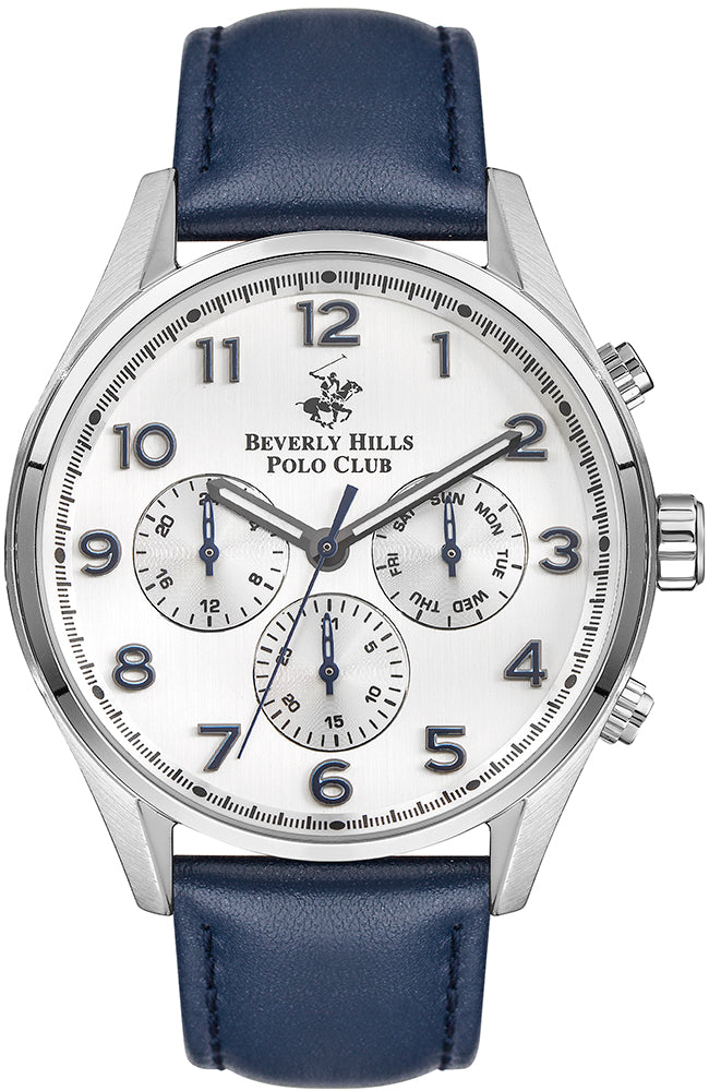 Beverly Hills Polo Club Blue Leather Strap BP3282X-339
