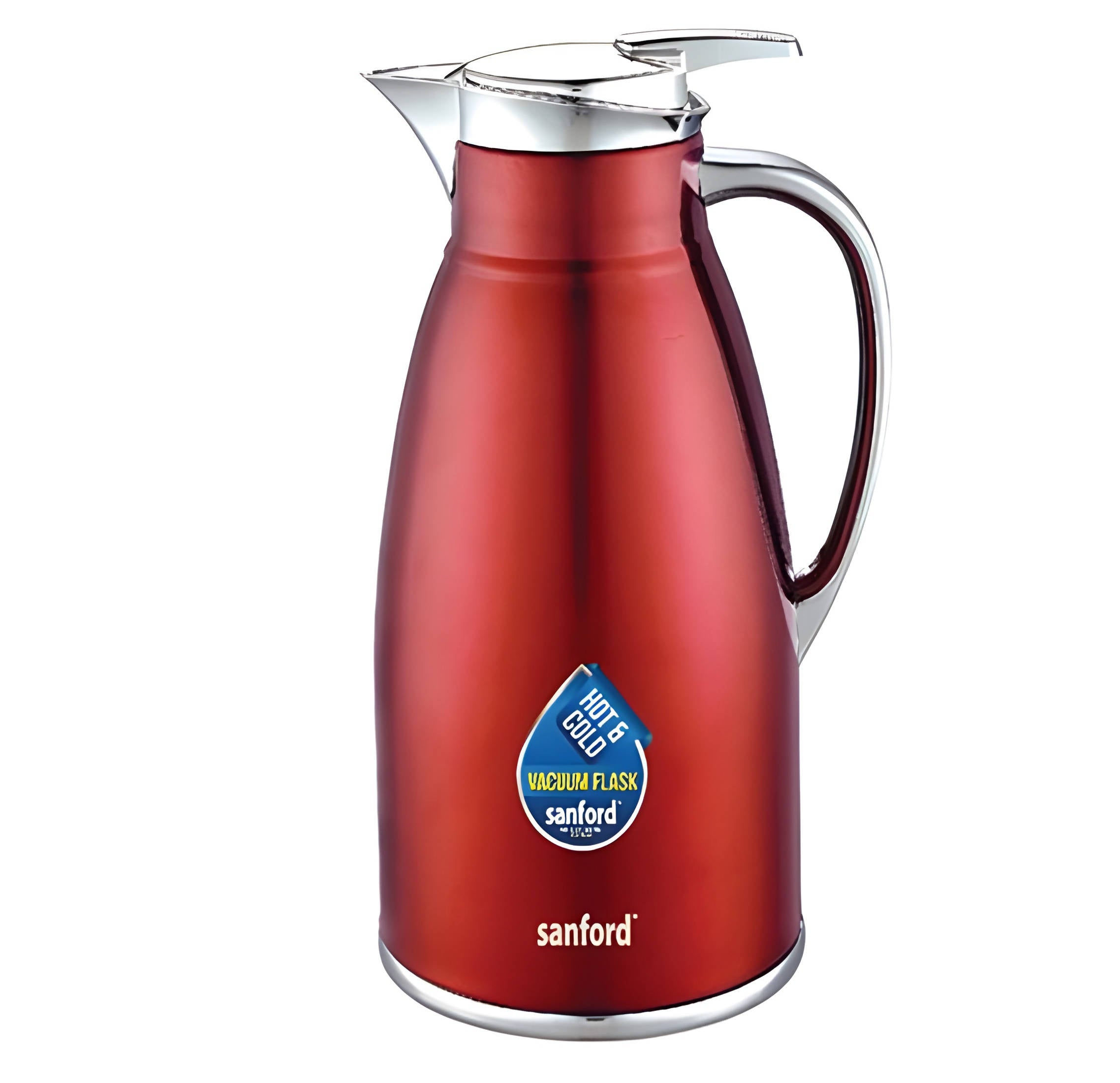 Sanford Vacuum Flask Stainless Steel 1.6L Red