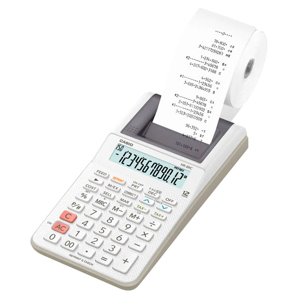 Casio Printing Calculator HR 8RC White