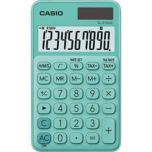 Casio Desk Calculator Solar Green