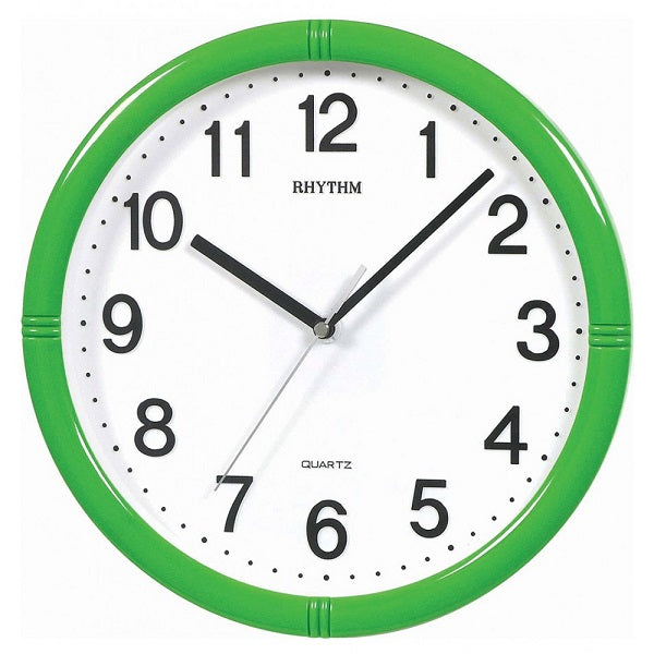 Rhythm Basic Wall Clock Green CMG434NR05 | stylish watch | accurate timekeeping | wall clock | round clock | Casio watch | wall watch | home décor | timepiece | Halabh.com