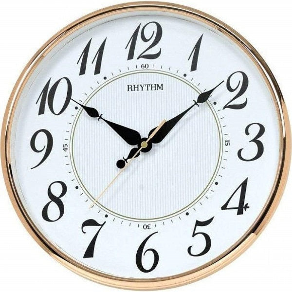 Rhythm White Dial Wall Clock