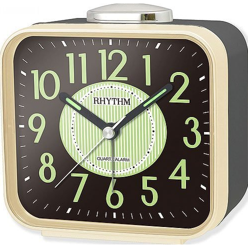 Rhythm Alarm Clock Plastic Bell Gold