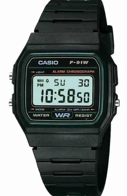 Casio Vintage Resin Men's Watch F-91W-3DG | Resin | Water-Resistant | Minimal | Quartz Movement | Lifestyle| Business | Scratch-resistant | Fashionable | Halabh.com