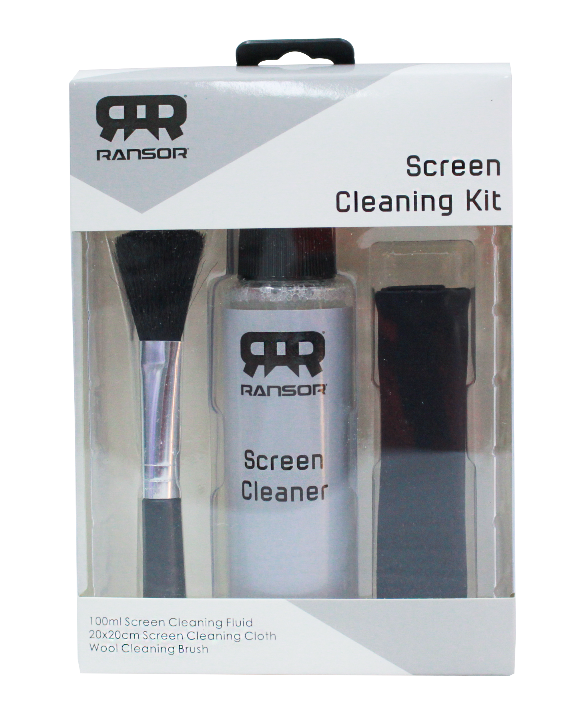 Ransor Screen Cleaning Kit 100ml Spray Cleaner With Microfiber Cleaning Cloth 20*20cm