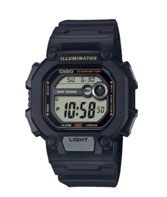 Casio Men's Watch - W-737HX-1AVDF | Resin | Water-Resistant | Minimal | Quartz Movement | Lifestyle| Business | Scratch-resistant | Fashionable | Halabh