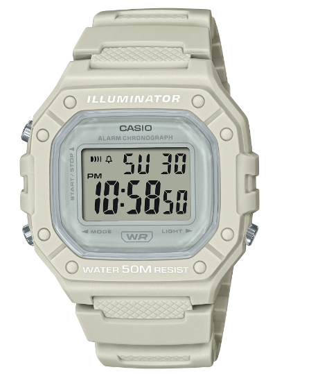 Casio Men's Watch W-218HC-8AVDF | Resin | Water-Resistant | Minimal | Quartz Movement | Lifestyle| Business | Scratch-resistant | Fashionable | Halabh