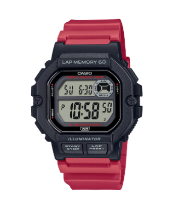 Casio Men's Watch - WS-1400H-4AVDF | Resin | Water-Resistant | Minimal | Quartz Movement | Lifestyle| Business | Scratch-resistant | Fashionable | Halabh