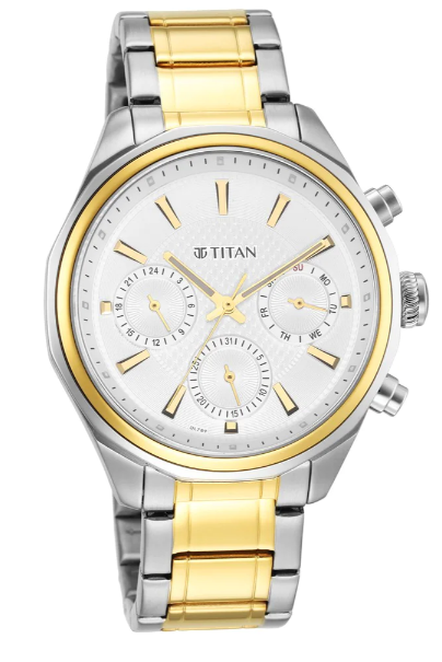 Titan Regalia Opulent Silver Dial Silver Stainless Steel Strap Men's Watch