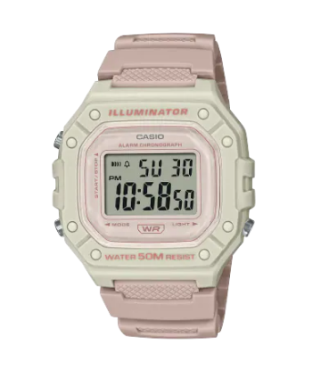 Casio Men's Watch W-218HC-4A2VDF | Resin | Water-Resistant | Minimal | Quartz Movement | Lifestyle| Business | Scratch-resistant | Fashionable | Halabh