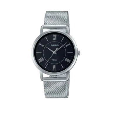 Casio Women's Watch LTP-B110M-1AVDF | Stainless Steel Mesh Strap | Water-Resistant | Minimal | Quartz Movement | Lifestyle| Business | Scratch-resistant | Fashionable | Halabh.com