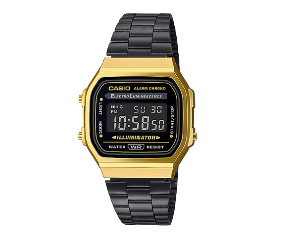 Casio Electro Luminescent Backlight Watch A168WEMB-1BDF | Resin | Water-Resistant | Minimal | Quartz Movement | Lifestyle| Business | Scratch-resistant | Fashionable | Halabh.com