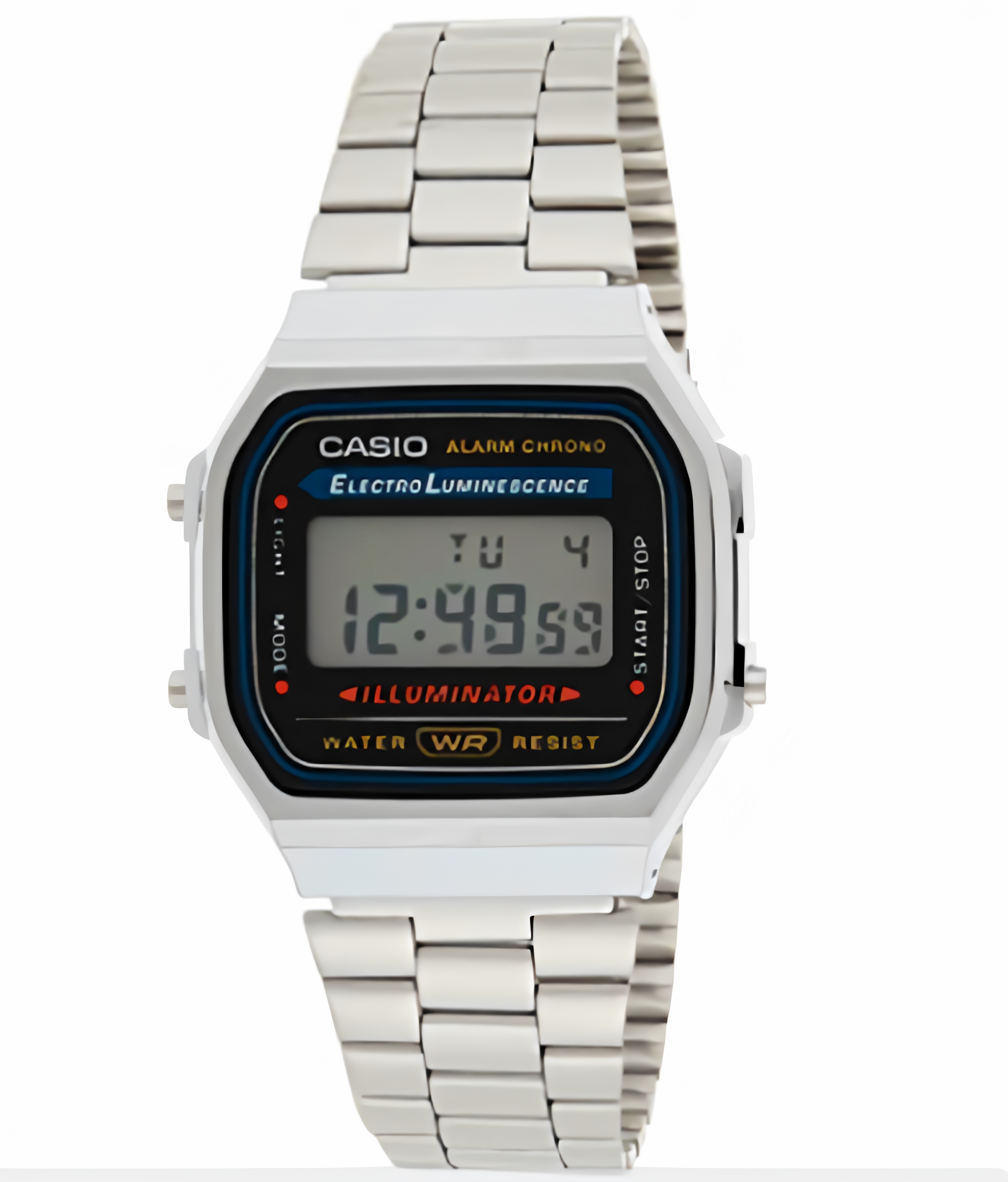 Casio Vintage Unisex Watch A168WA-1WDF | Stainless Steel | Mesh Strap | Water-Resistant | Minimal | Quartz Movement | Lifestyle | Business | Scratch-resistant | Fashionable | Halabh.com