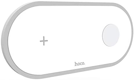 Hoco 2 In 1 Wireless Charger For iPhone And Apple Watch White