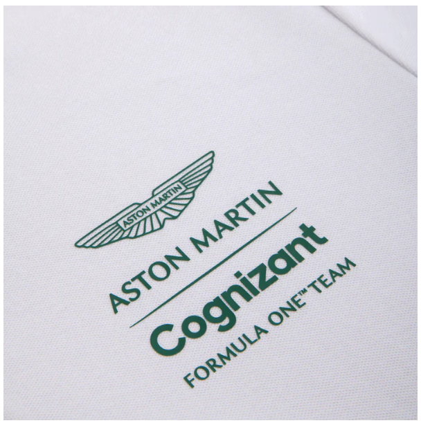 Aston Martin Cognizant F1 Official 2022 Lifestyle Men's Polo White