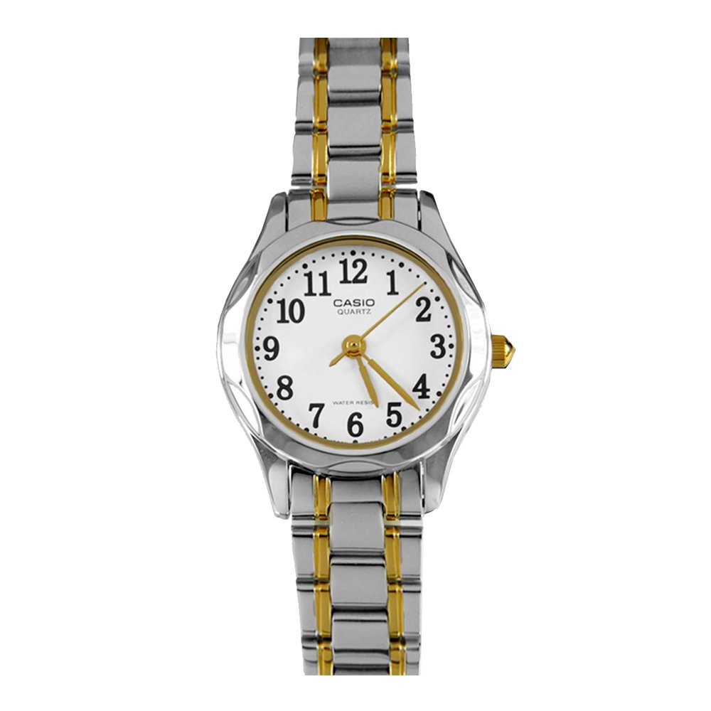 Casio Women Analog Watch LTP-1275SG-7BDF  | Stainless Steel | Mesh Strap | Water-Resistant | Minimal | Quartz Movement | Lifestyle | Business | Scratch-resistant | Fashionable | Halabh.com