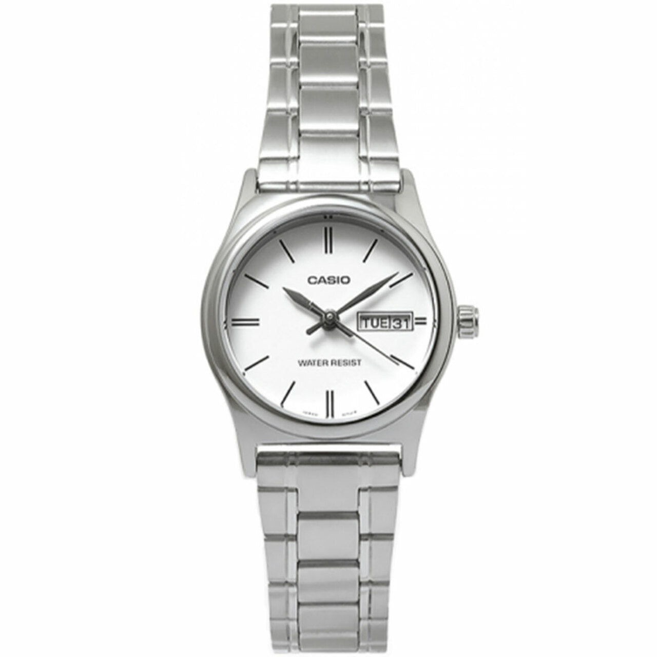 Casio Stainless Steel Female Watch LTP-V006D-7B2UDF | Stainless Steel | Mesh Strap | Water-Resistant | Minimal | Quartz Movement | Lifestyle | Business | Scratch-resistant | Fashionable | Halabh.com