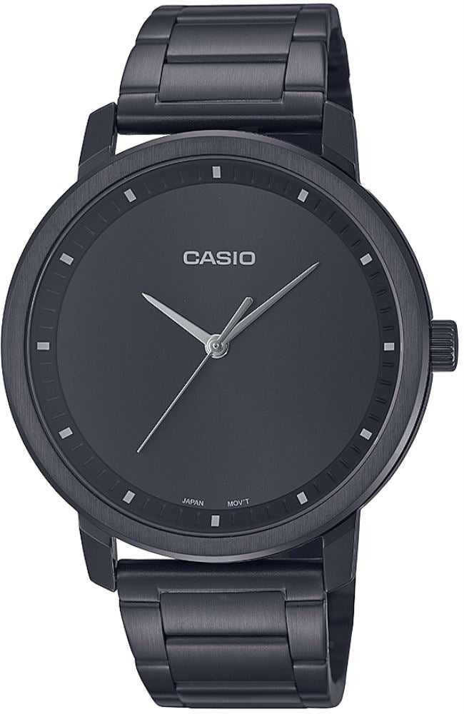 Casio Men's Wristwatch MTP-B115B-1EVDF | Stainless Steel | Mesh Strap | Water-Resistant | Minimal | Quartz Movement | Lifestyle | Business | Scratch-resistant | Fashionable | Halabh.com