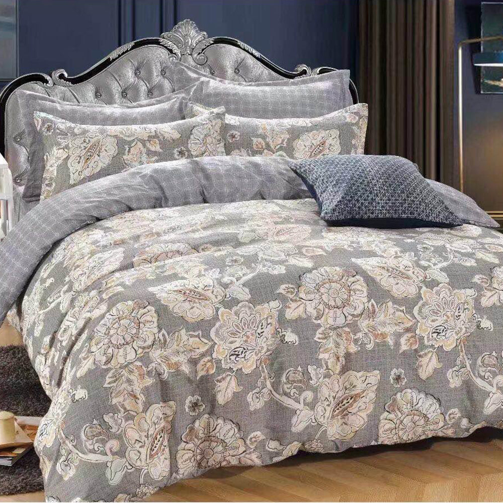 Elegant Big Luxury Design King Size Bedsheet Pillowcase Cotton Fabric Duvet Cover Sets