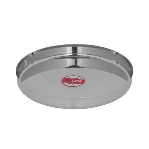 Delcasa 11 Inch Stainless Steel Plate Round Dinner Plate -  DC2433