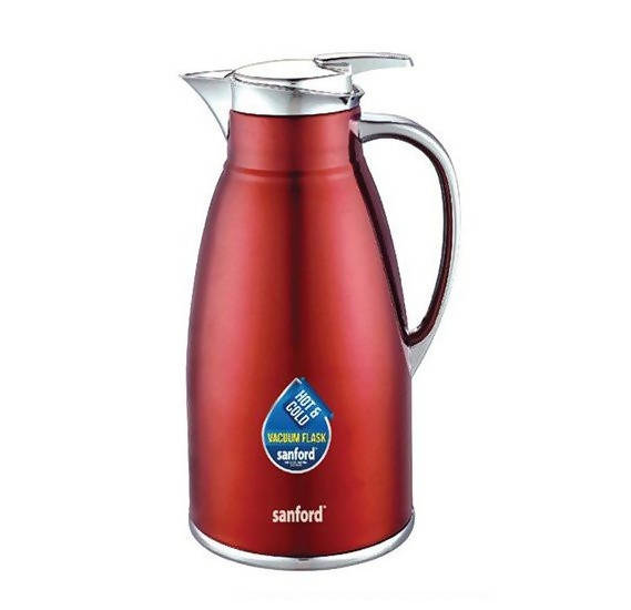 Sanford Vacuum Flask Stainless Steel 1.3L Red