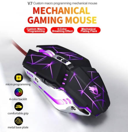 Buy T-WOLF V7 Wired Gaming Mouse | Best Gaming Mouse | Halabh